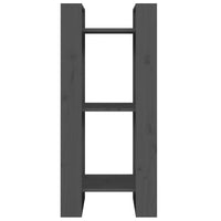 Thumbnail for Bücherregal/Raumteiler Grau 41x35x91 cm Massivholz Kiefer