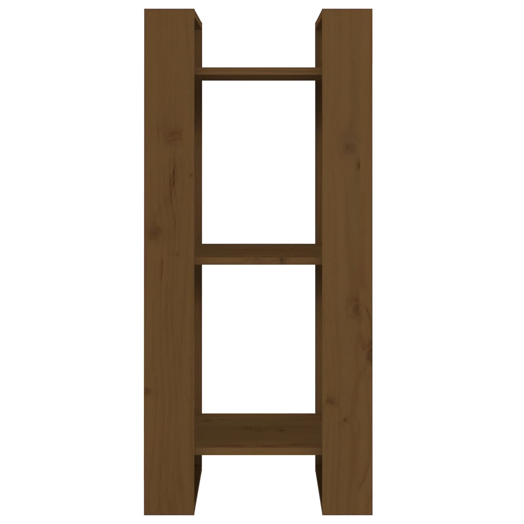 Bücherregal/Raumteiler Honigbraun 41x35x91 cm Massivholz