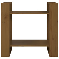 Thumbnail for Bücherregal/Raumteiler Honigbraun 60x35x57 cm Massivholz Kiefer