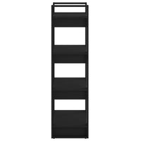 Thumbnail for Bücherregal/Raumteiler Schwarz 60x35x125 cm Massivholz