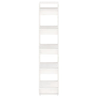 Thumbnail for Bücherregal/Raumteiler Weiß 60x35x160 cm Massivholz