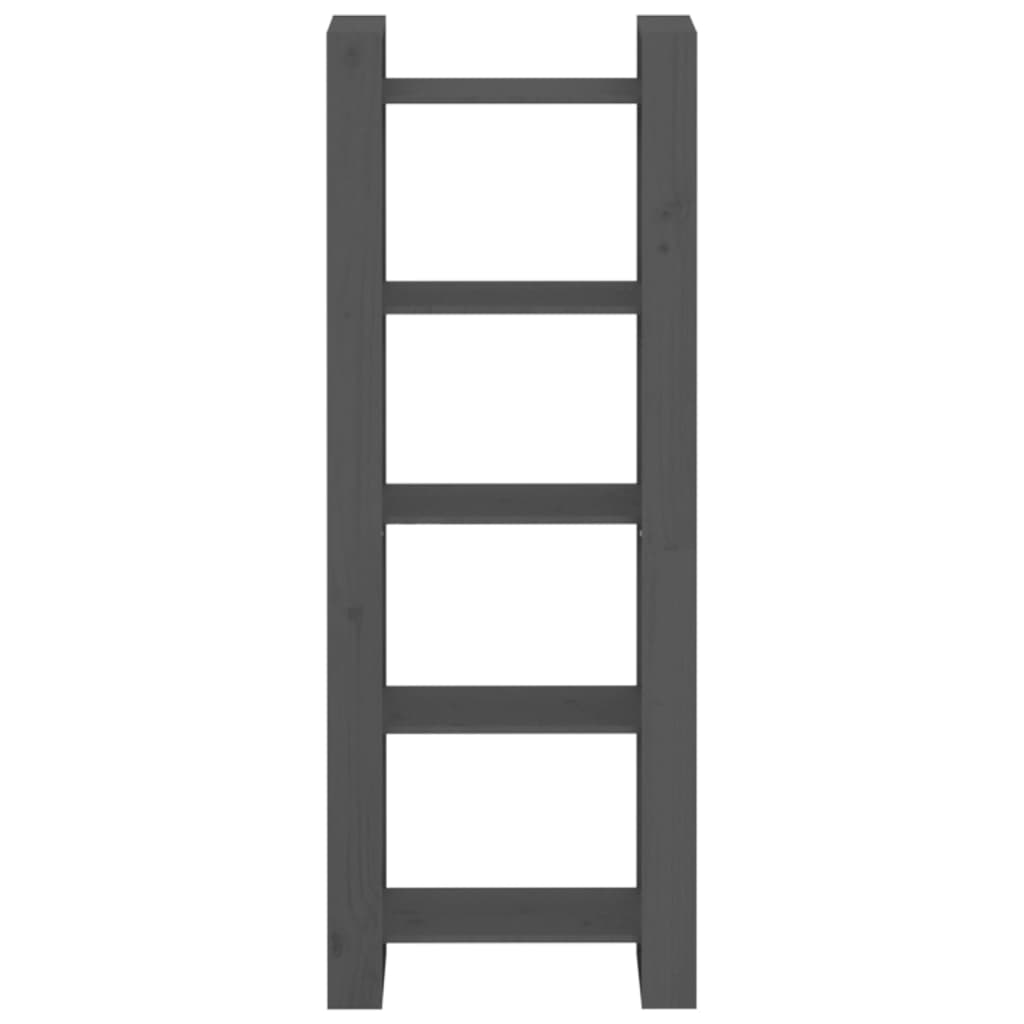 Bücherregal/Raumteiler Grau 60x35x160 cm Massivholz