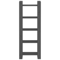 Thumbnail for Bücherregal/Raumteiler Grau 60x35x160 cm Massivholz