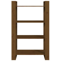 Thumbnail for Bücherregal/Raumteiler Honigbraun 80x35x125cm Massivholz Kiefer