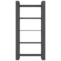 Thumbnail for Bücherregal/Raumteiler Grau 80x35x160 cm Massivholz