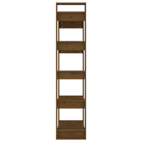 Thumbnail for Bücherregal/Raumteiler Honigbraun 80x35x160cm Massivholz Kiefer