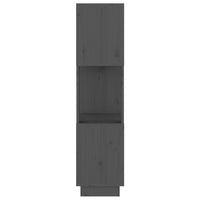 Thumbnail for Bücherregal/Raumteiler Grau 51x25x101 cm Massivholz Kiefer