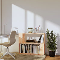 Thumbnail for Bücherregal/Raumteiler 80x25x70 cm Massivholz Kiefer