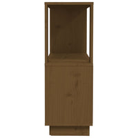 Thumbnail for Bücherregal/Raumteiler Honigbraun 80x25x70 cm Massivholz