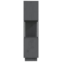 Thumbnail for Bücherregal/Raumteiler Grau 80x25x101 cm Massivholz Kiefer