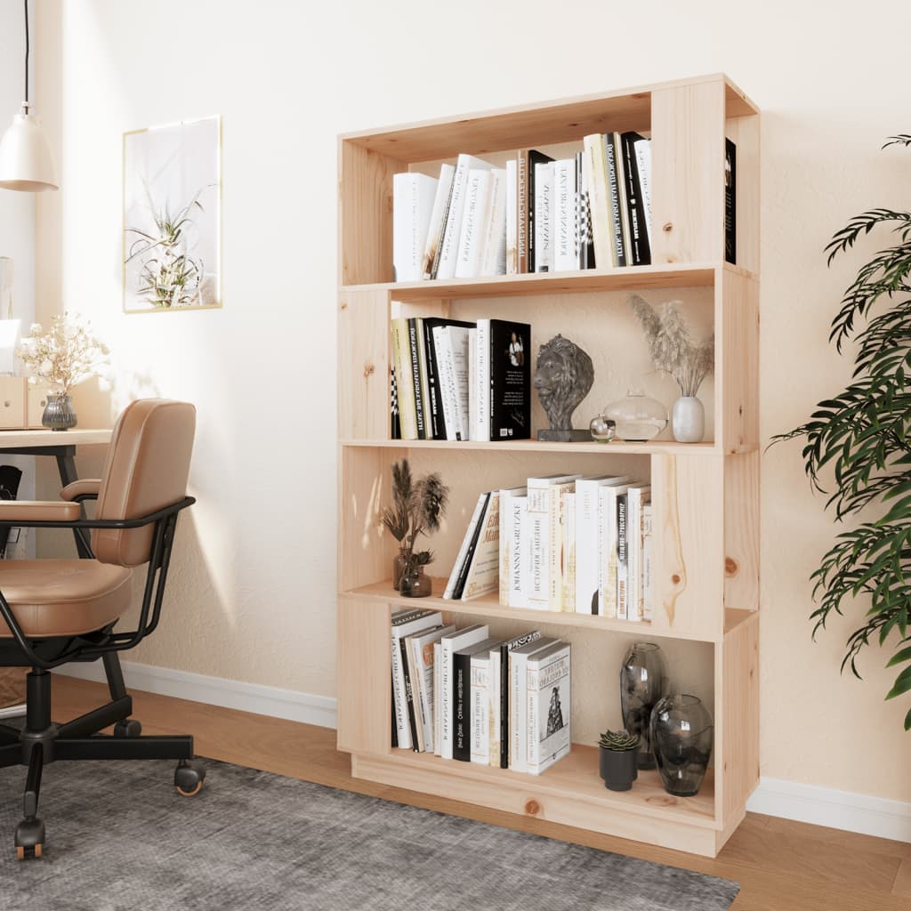 Bücherregal/Raumteiler 80x25x132 cm Massivholz Kiefer