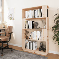 Thumbnail for Bücherregal/Raumteiler 80x25x132 cm Massivholz Kiefer