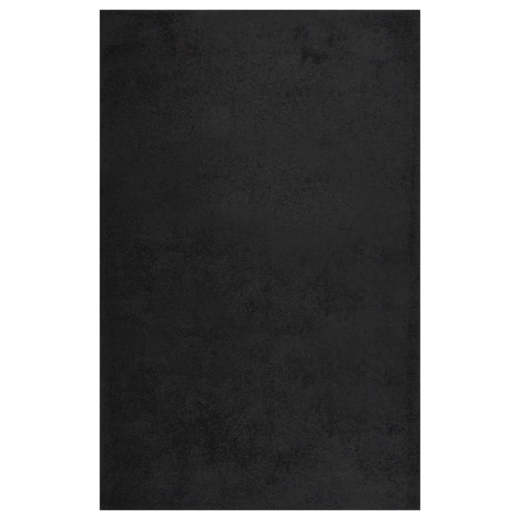 Teppich Shaggy Hochflor Schwarz 200x290 cm