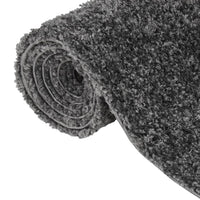 Thumbnail for Teppich Shaggy Hochflor Anthrazit 80x150 cm