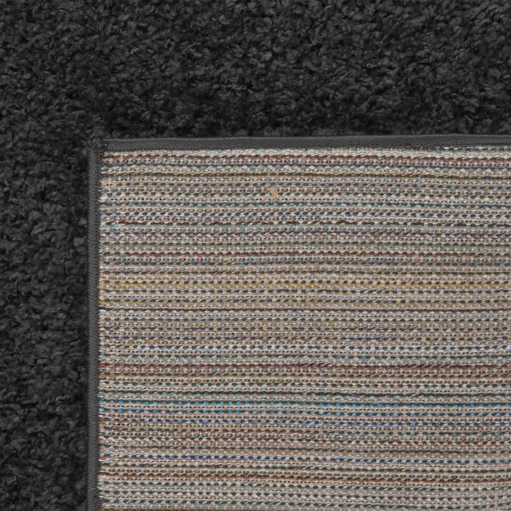 Teppich Shaggy Hochflor Anthrazit 80x150 cm