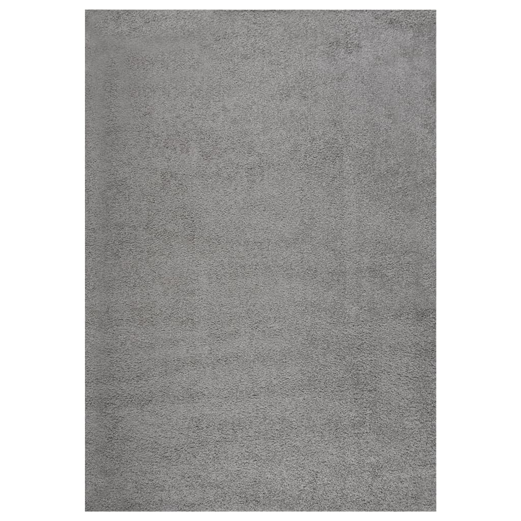 Teppich Shaggy Hochflor Grau 140x200 cm
