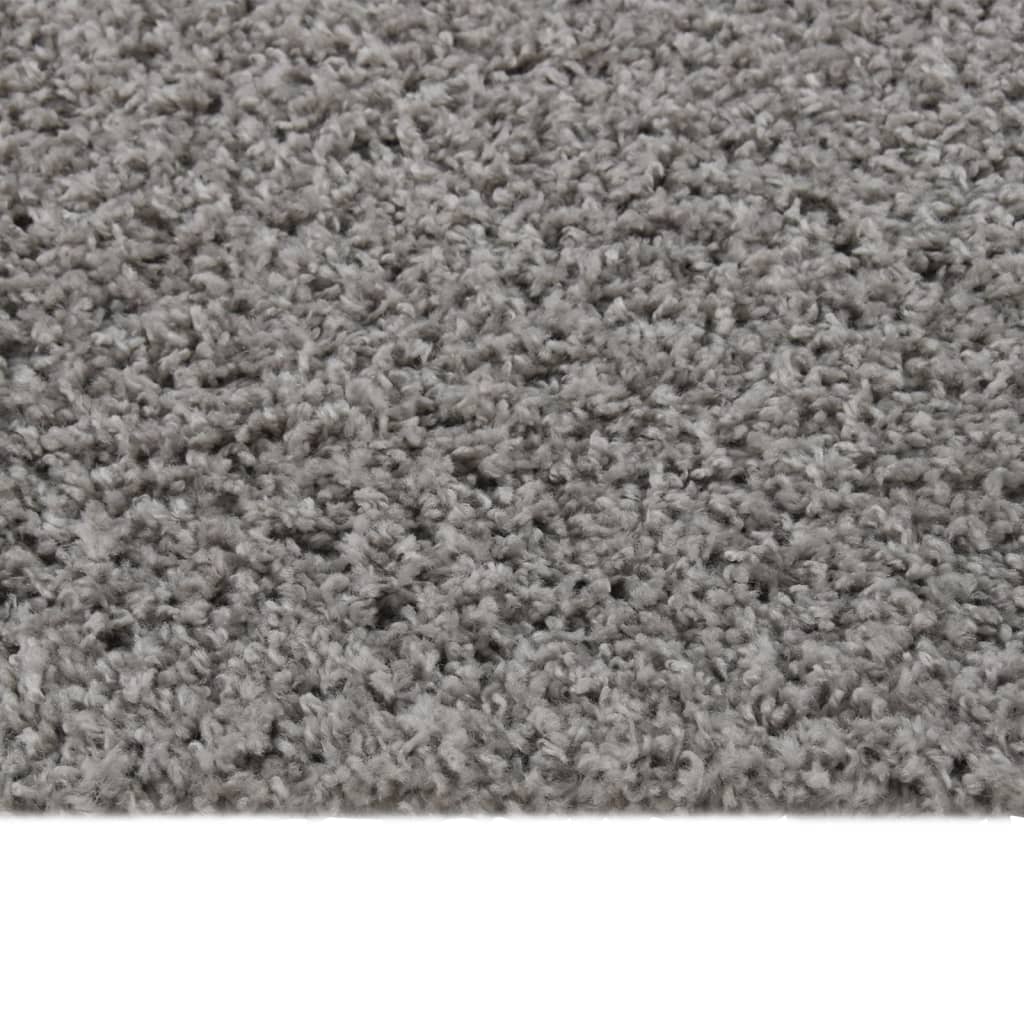 Teppich Shaggy Hochflor Grau 140x200 cm
