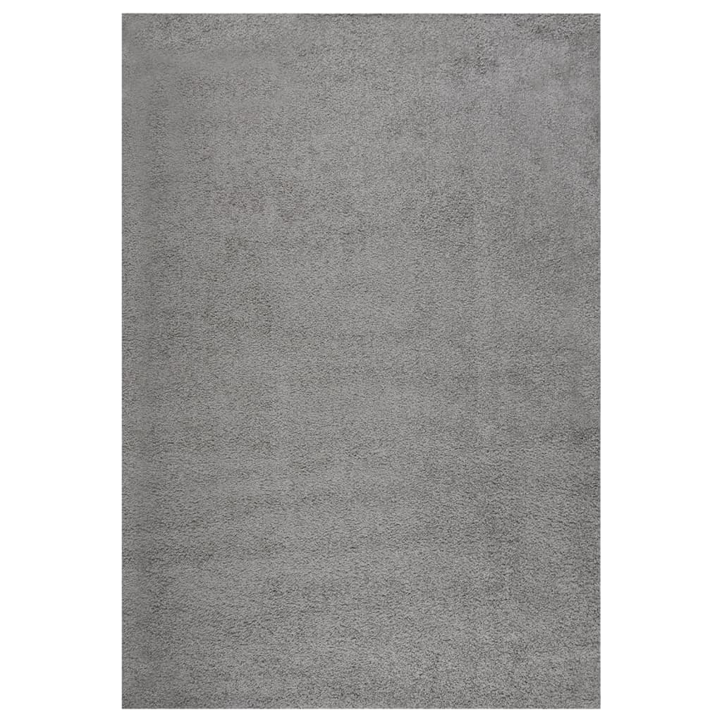 Teppich Shaggy Hochflor Grau 160x230 cm