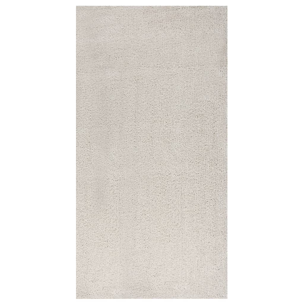 Teppich Shaggy Hochflor Creme 80x150 cm