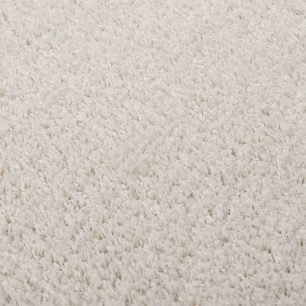Teppich Shaggy Hochflor Creme 120x170 cm