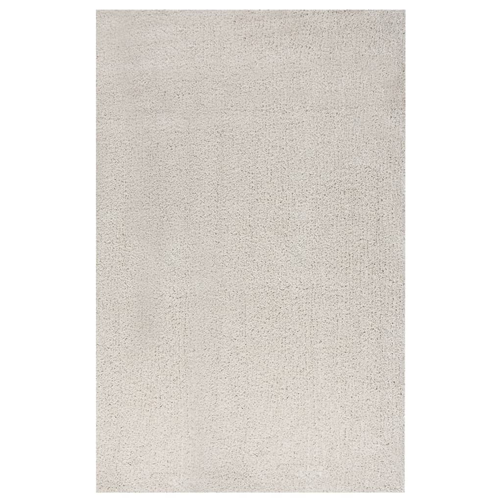 Teppich Shaggy Hochflor Creme 200x290 cm