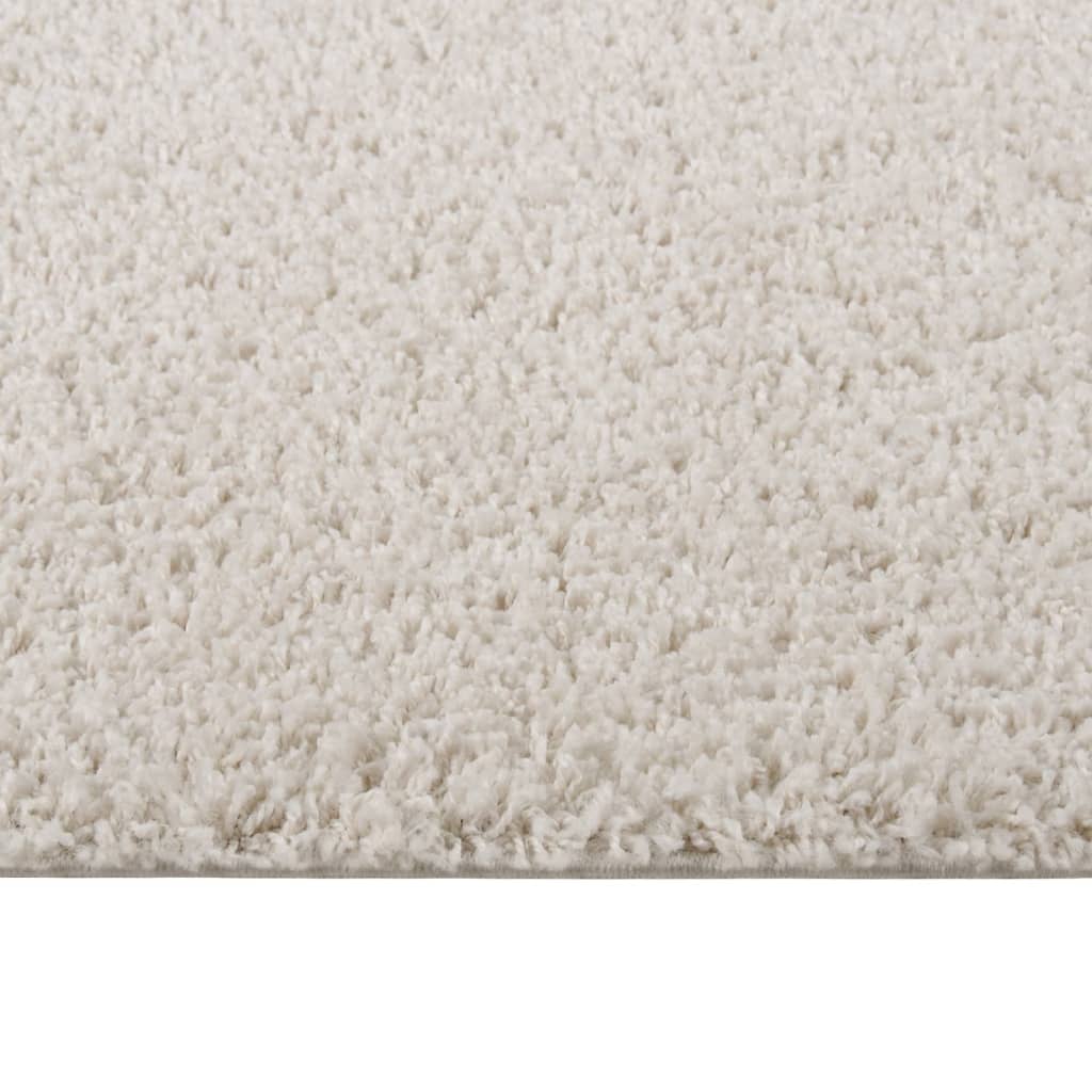 Teppich Shaggy Hochflor Creme 200x290 cm