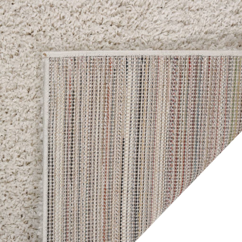 Teppich Shaggy Hochflor Creme 200x290 cm