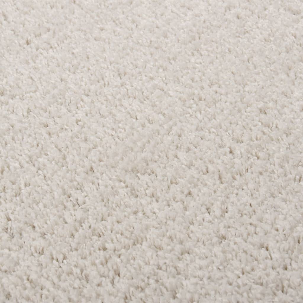 Teppich Shaggy Hochflor Creme 200x290 cm