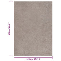 Thumbnail for Teppich Shaggy Hochflor Beige 120x170 cm