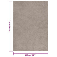 Thumbnail for Teppich Shaggy Hochflor Beige 160x230 cm