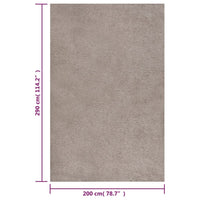 Thumbnail for Teppich Shaggy Hochflor Beige 200x290 cm