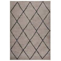 Thumbnail for Teppich Shaggy Hochflor Beige und Anthrazit 160x230 cm
