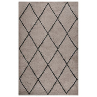 Thumbnail for Teppich Shaggy Hochflor Beige und Anthrazit 200x290 cm