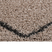 Thumbnail for Teppich Shaggy Hochflor Beige und Anthrazit 200x290 cm