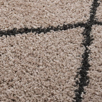 Thumbnail for Teppich Shaggy Hochflor Beige und Anthrazit 200x290 cm