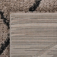 Thumbnail for Teppich Shaggy Hochflor Beige und Anthrazit 200x290 cm