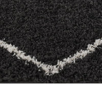 Thumbnail for Teppich Shaggy Hochflor Creme und Anthrazit 200x290 cm