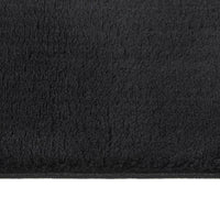 Thumbnail for Teppich Waschbar Flauschig Kurzflor 80x150 Rutschfest Schwarz
