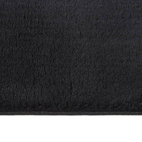 Thumbnail for Teppich Waschbar Flauschig Kurzflor 120x170 Rutschfest Schwarz