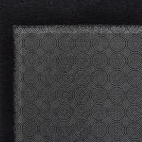 Thumbnail for Teppich Waschbar Flauschig Kurzflor 120x170 Rutschfest Schwarz