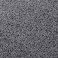 Thumbnail for Teppich Shaggy Waschbar Weich 160x230 cm Rutschfest Anthrazit