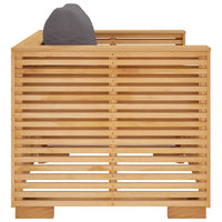 Thumbnail for Gartensessel mit Dunkelgrauen Kissen Massivholz Teak