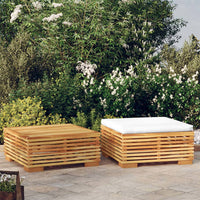 Thumbnail for 2-tlg. Garten-Lounge-Set Massivholz Teak