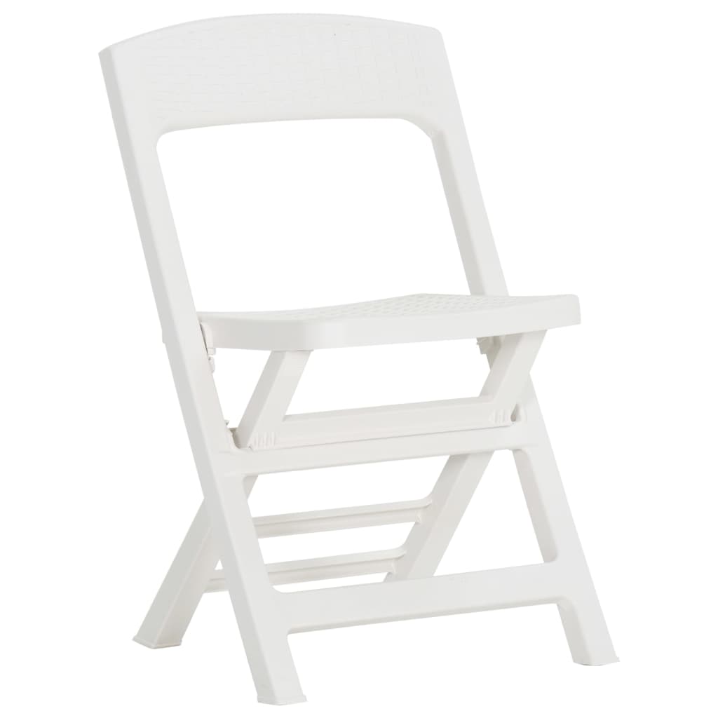 Klappbare Gartenstühle 4 Stk. PP Weiß