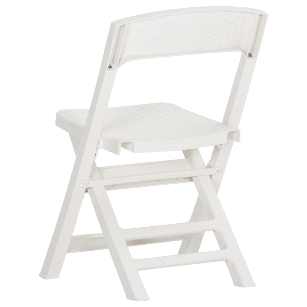 Klappbare Gartenstühle 4 Stk. PP Weiß