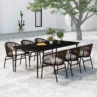 Thumbnail for 7-tlg. Garten-Essgruppe Braun