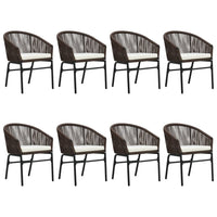 Thumbnail for 9-tlg. Garten-Essgruppe Braun