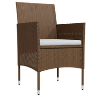 Thumbnail for 3-tlg. Garten-Essgruppe mit Kissen Braun und Schwarz