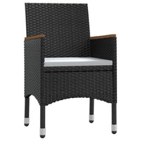 Thumbnail for 3-tlg. Garten-Essgruppe mit Auflagen Schwarz