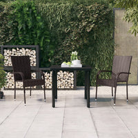 Thumbnail for 3-tlg. Garten-Essgruppe Braun und Schwarz